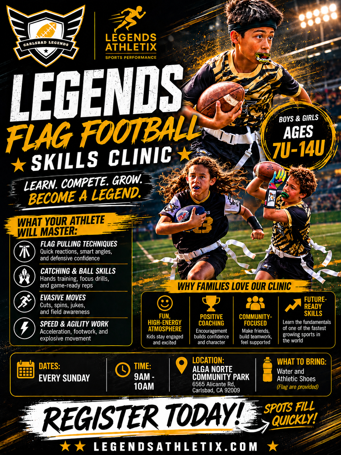 Flag Football Skills Clinic